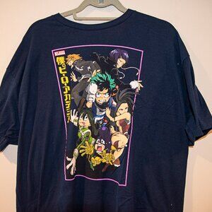 My Hero Academia Black T-Shirt Mens Size 2XL